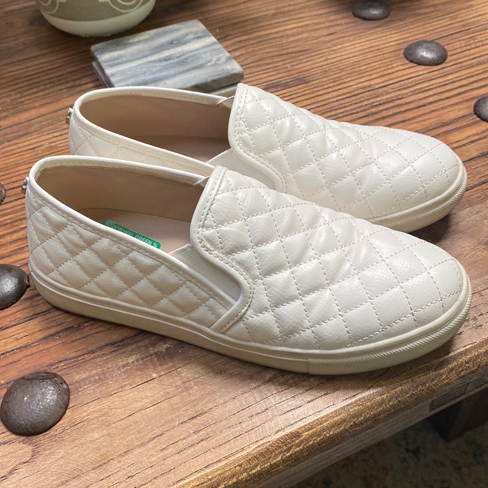 Worn only once quilted slip in tennies